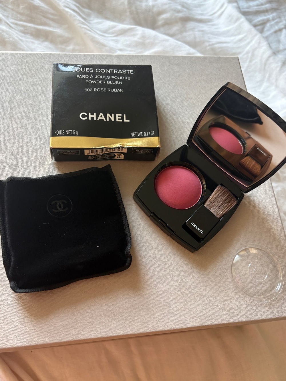 CHANEL JOURS CONTRASTE Powder Blush 602 ROSE RUBAN NEW IN BOX